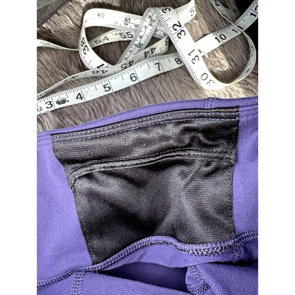 Athleta Leggings Exra Small Petite Blue Bell Bottom Midi Raise Activewear Womens - Picture 6 of 11